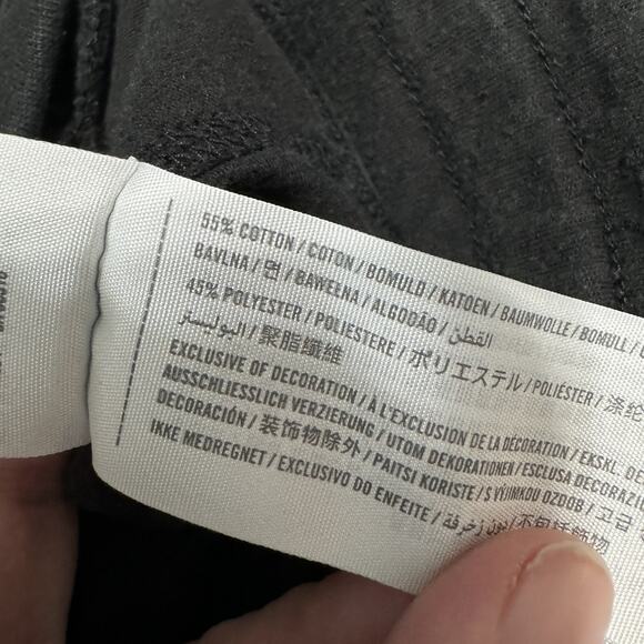 Hollister Mens Sport Fleece Sweat Shorts Sz M Black Spell Out Logo Y2K 90s Gym - Picture 6 of 10